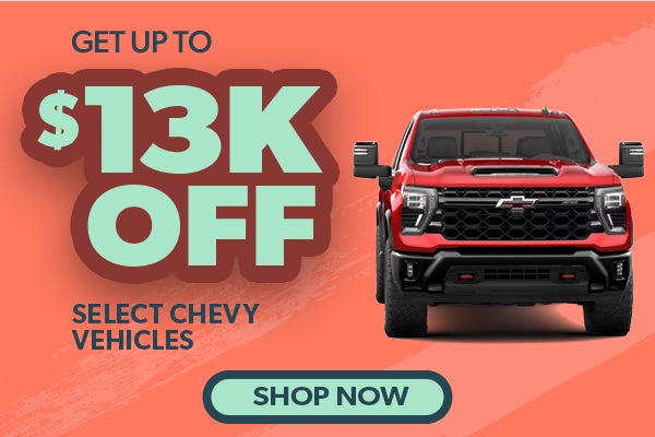 Select Chevy Vehicles