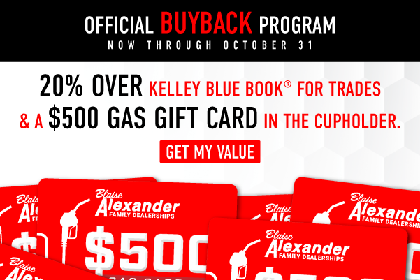 Official Buy Back Program Now Through October 31st